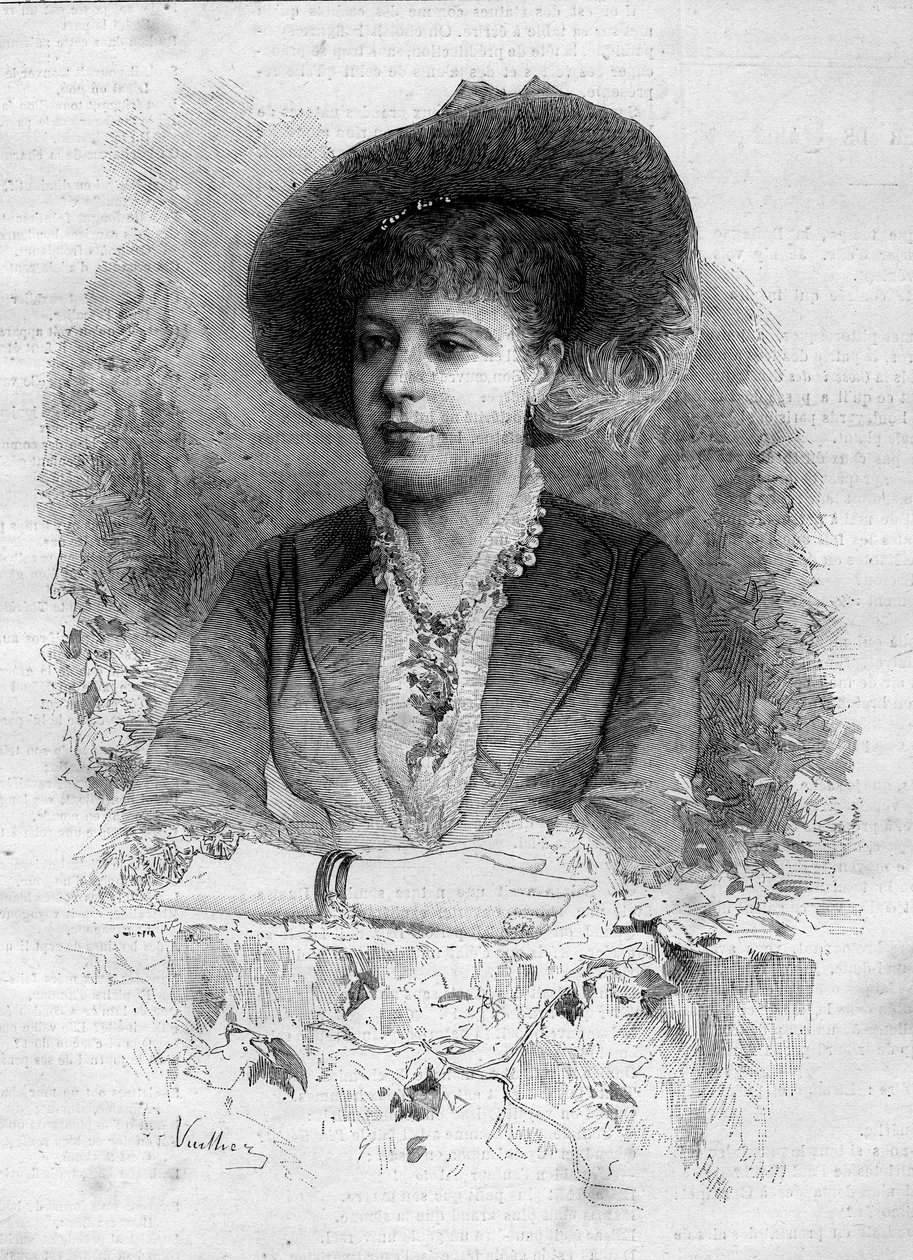 Portret Rosity Mauri (1849-1923), hiszpańskiej tancerki klasycznej. Grawer Vuillier w „”Le Monde Illustré””n° 1237 z 11 grudnia 1880 r. autorstwa Gaston Vuillier
