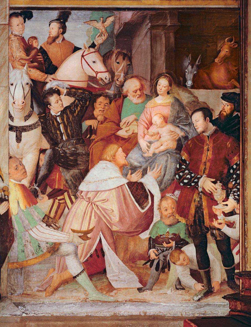 Adoracja Magów, ok. 1532-35 autorstwa Gaudenzio Ferrari