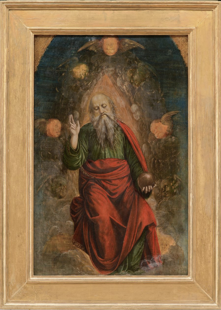 Błogosławieństwo Boga Ojca, 1508-09 autorstwa Gaudenzio Ferrari
