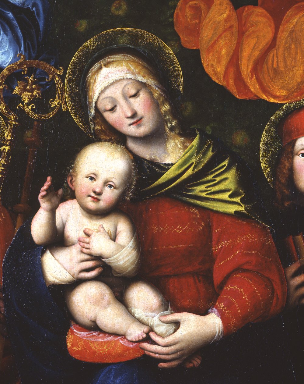 Madonna z Dzieciątkiem, detal 3498630, 1516 (panel) autorstwa Gaudenzio Ferrari