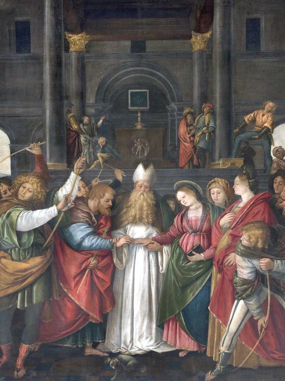Małżeństwo Dziewicy, c.1525 autorstwa Gaudenzio Ferrari