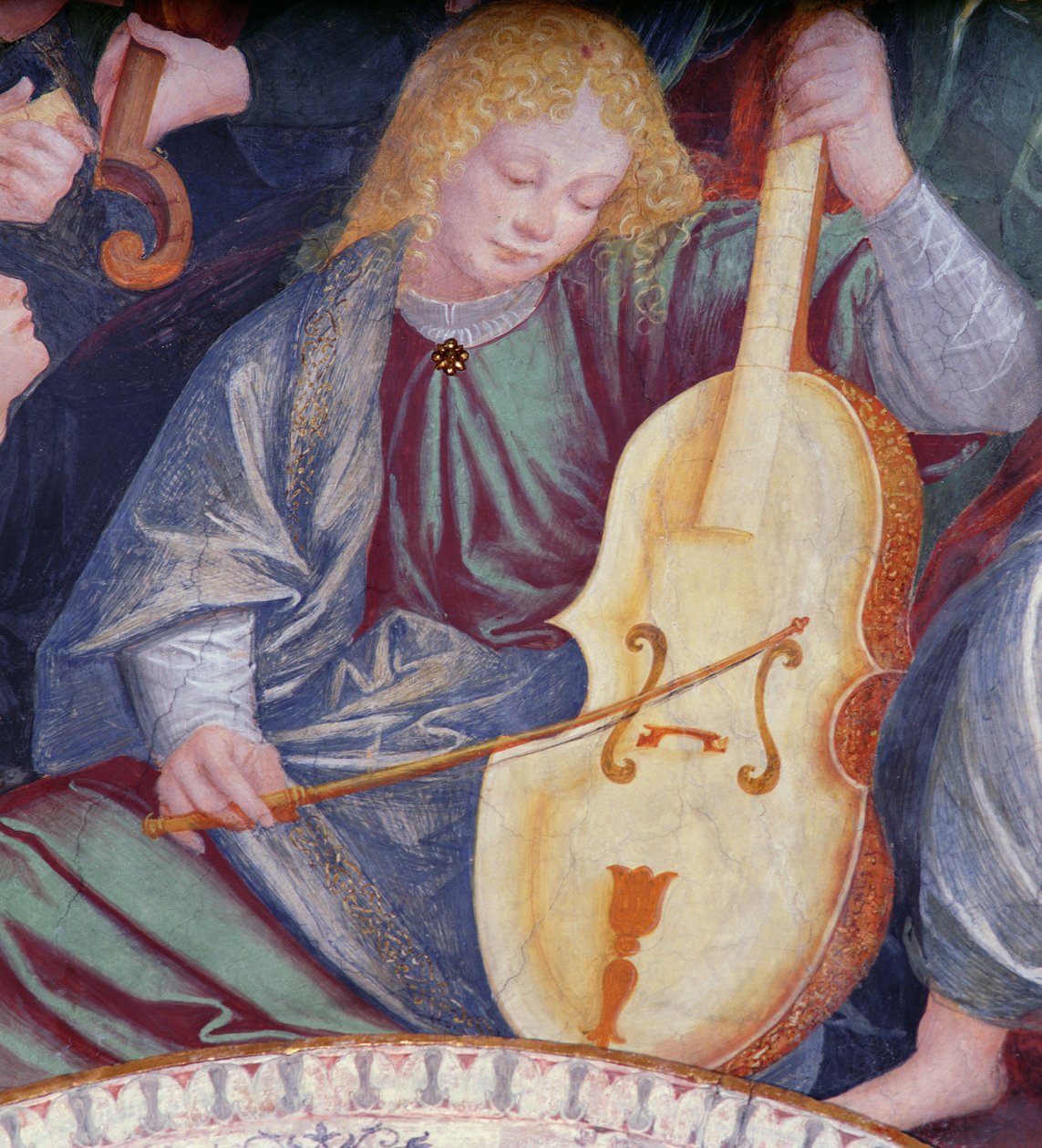 Koncert Aniołów, 1534-36 (detal) (zob. 175762) autorstwa Gaudenzio Ferrari