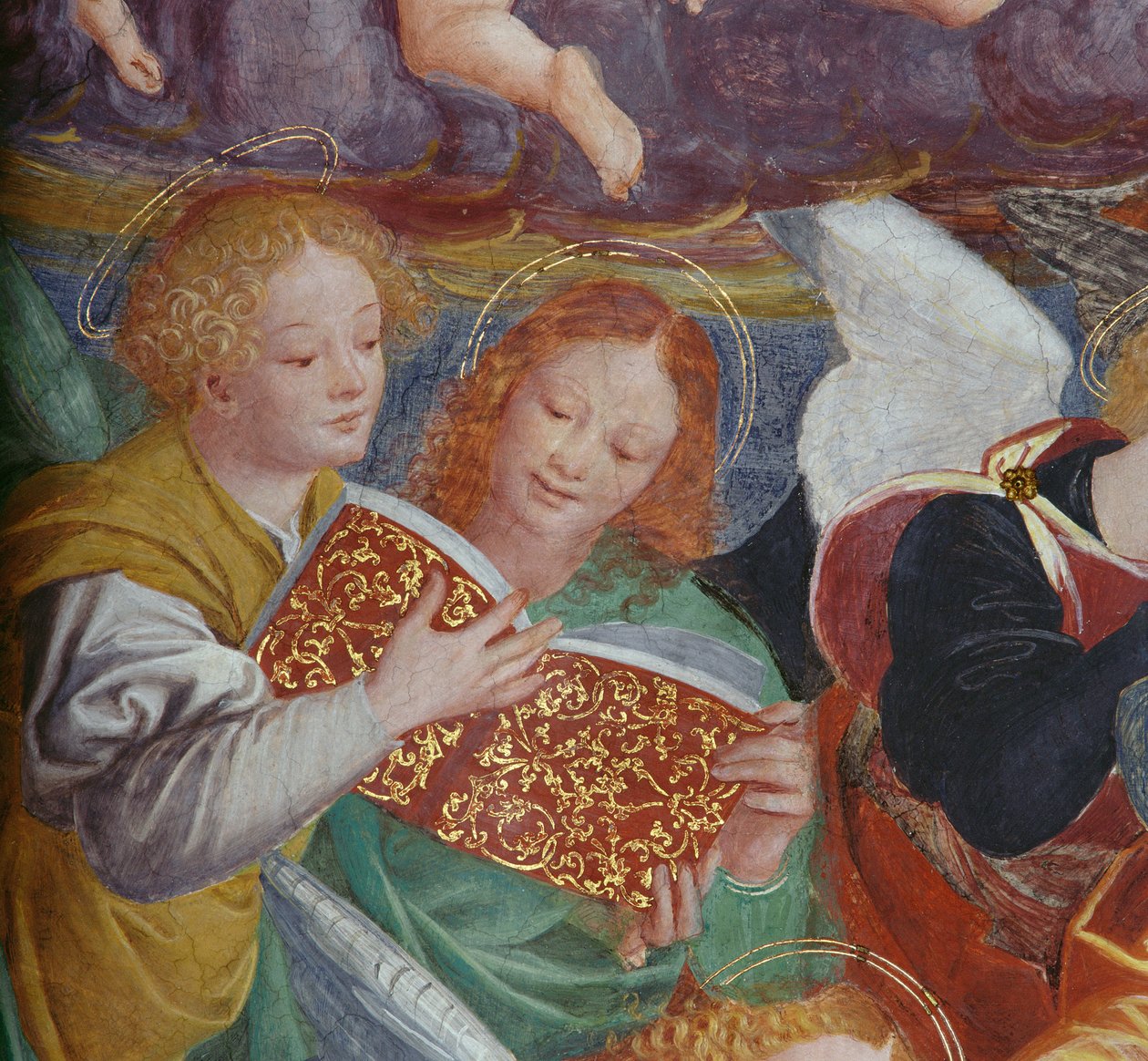 Koncert Aniołów, 1534-36 (detal) (zob. 175762) autorstwa Gaudenzio Ferrari