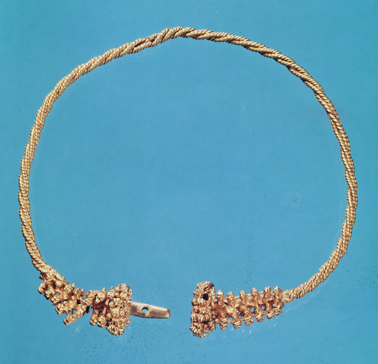 Torque, z Montans, Tene II (ok.300-120 pne) (złoto) autorstwa Gaulish