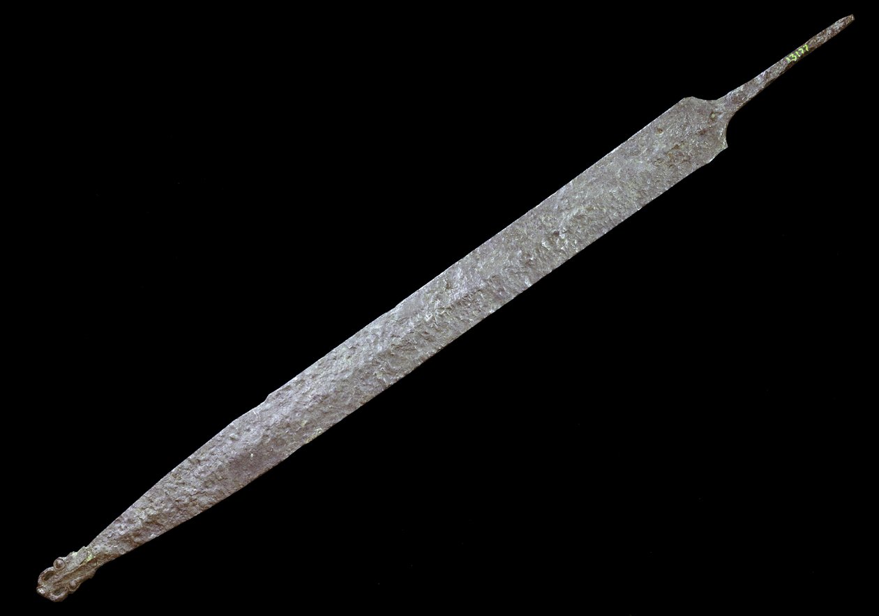 Sztuka Galii: Iron Spee, Iron Age (400 pne). Muzeum Starożytności, Saint Germain en Laye. autorstwa Gaulish