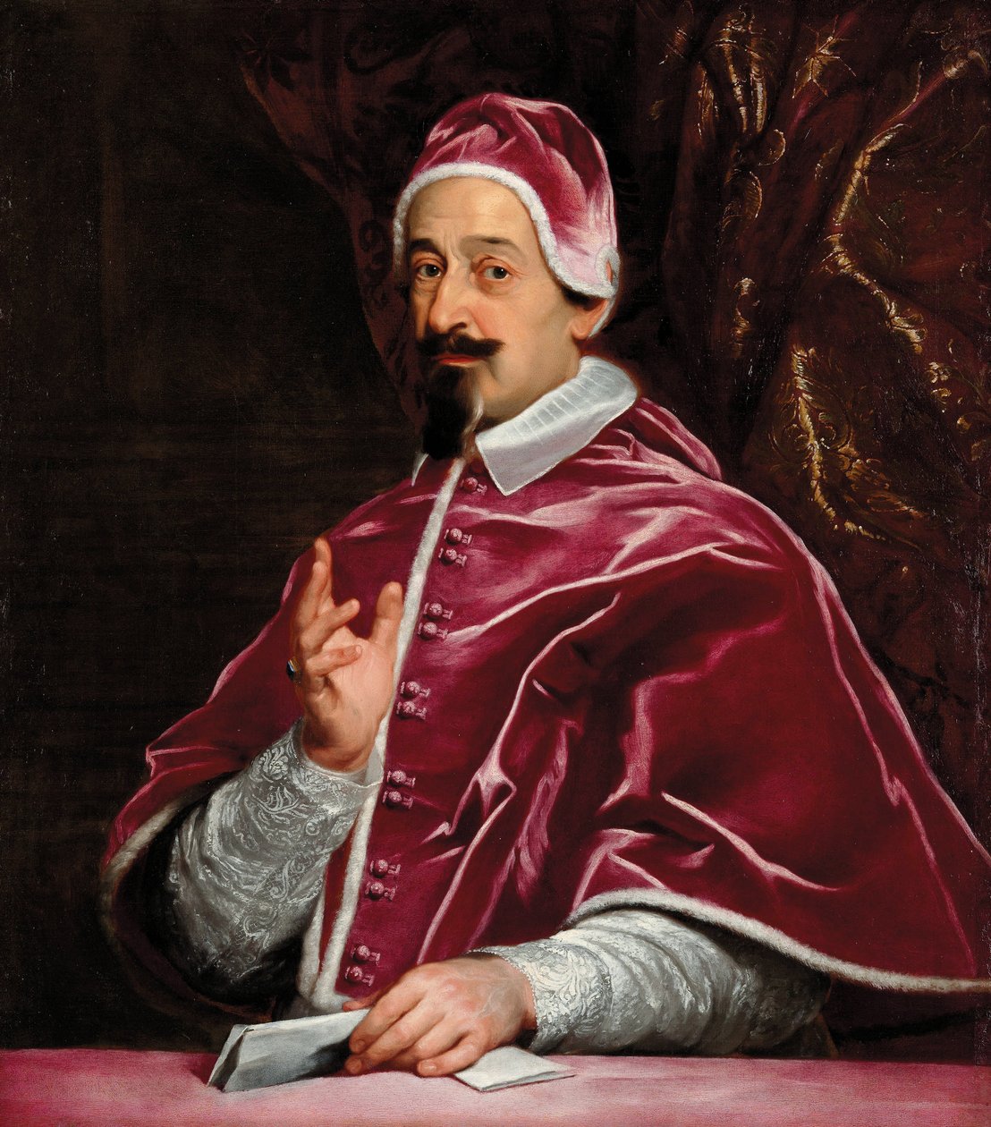 Portret papieża Aleksandra VII 1599-1667, 1667. autorstwa Gaulli