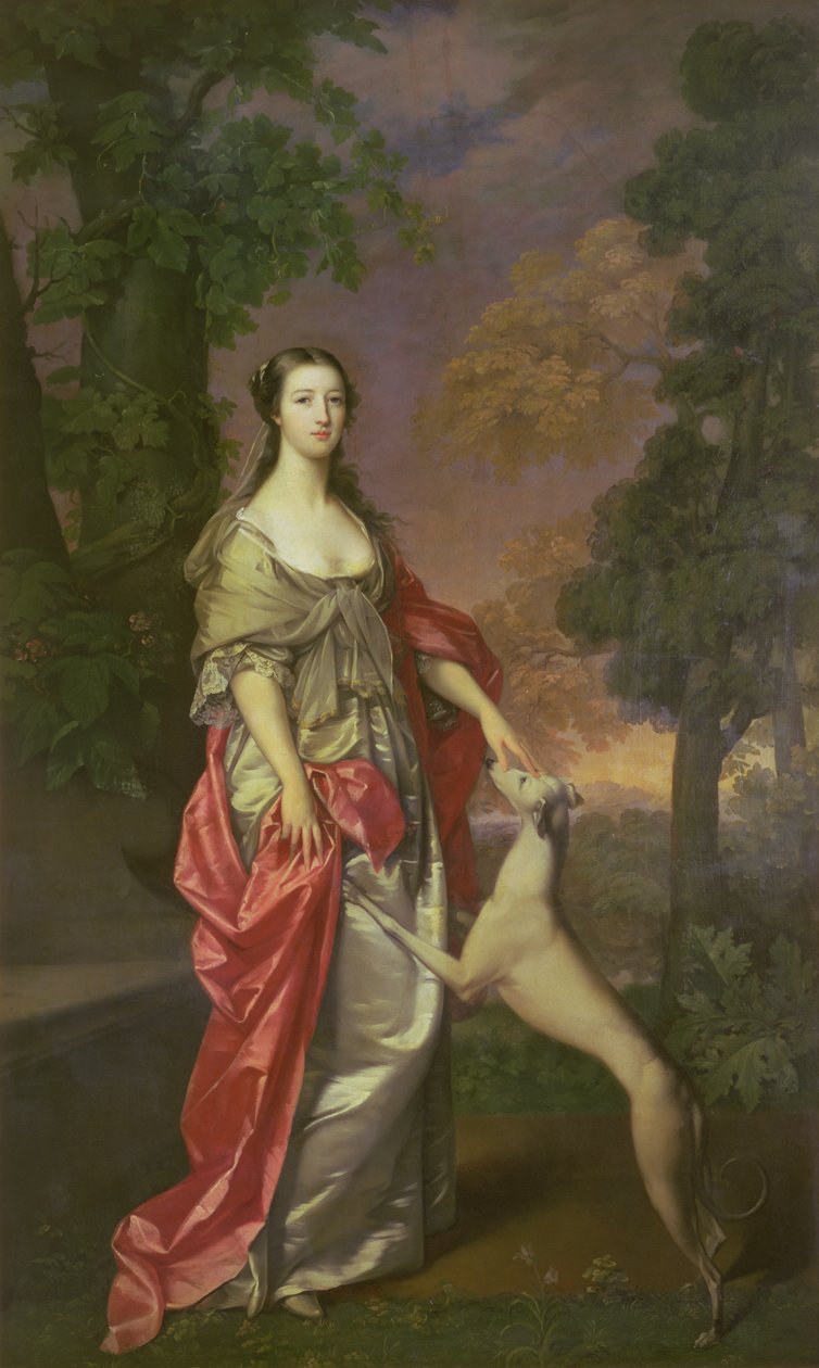 Elżbieta Gunning, księżna Hamilton, 1752-3 autorstwa Gavin Hamilton