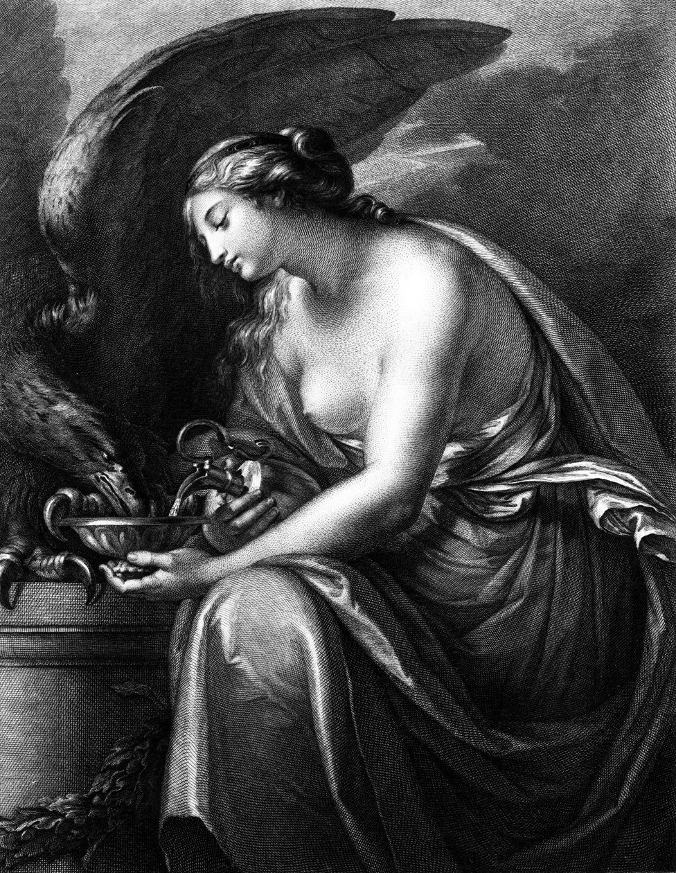 Hebe, grawerowane przez Domenico Cunego autorstwa Gavin Hamilton