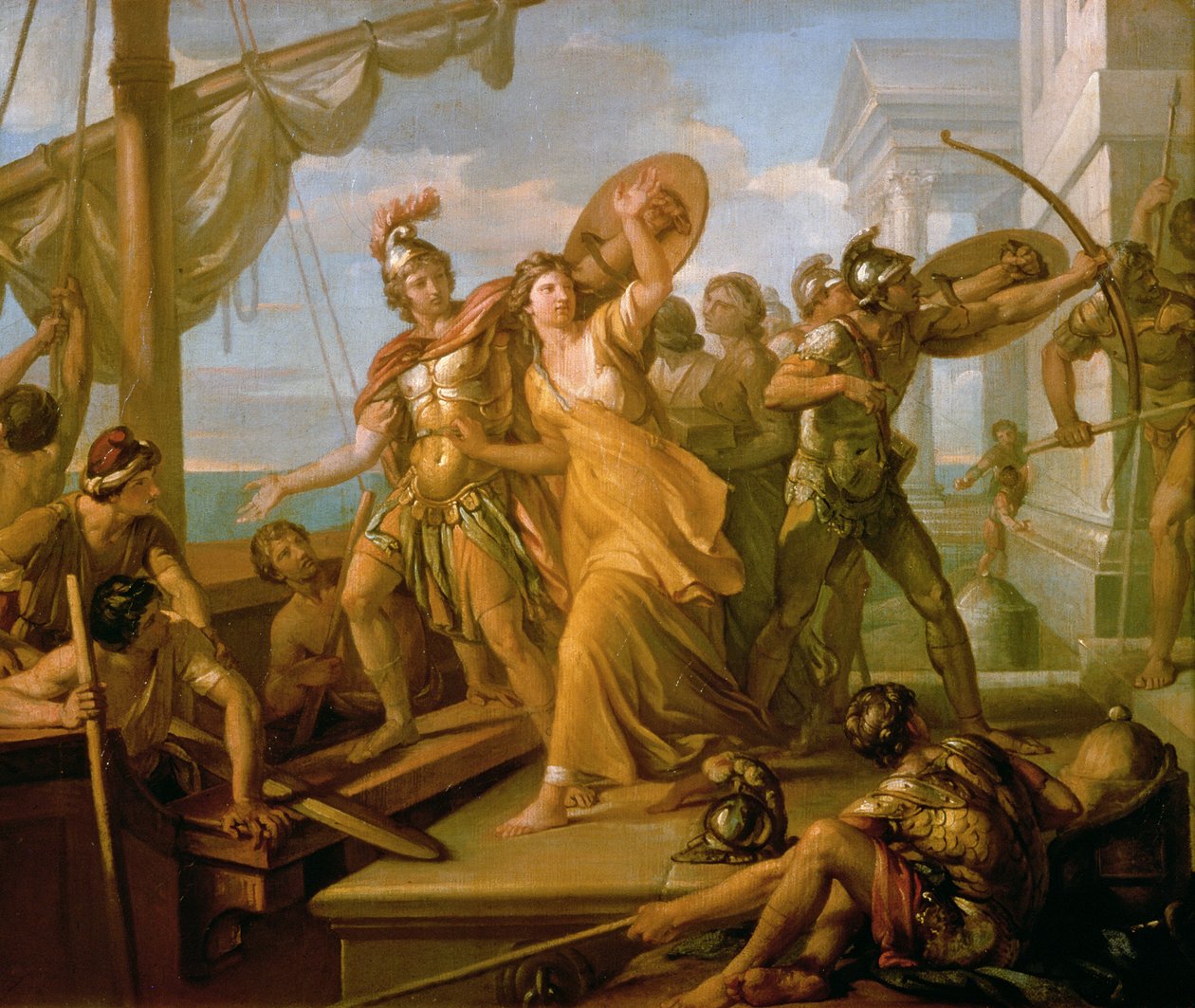 Gwałt Heleny, 1770 autorstwa Gavin Hamilton
