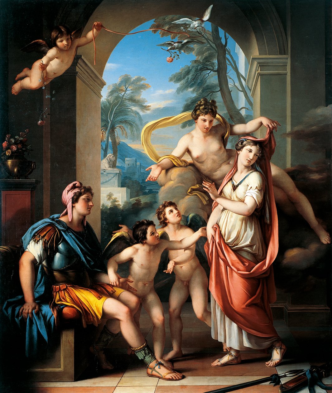 Wenus ofiarowuje Helen Paryżowi — Gavina Hamiltona (1723-1798) autorstwa Gavin Hamilton