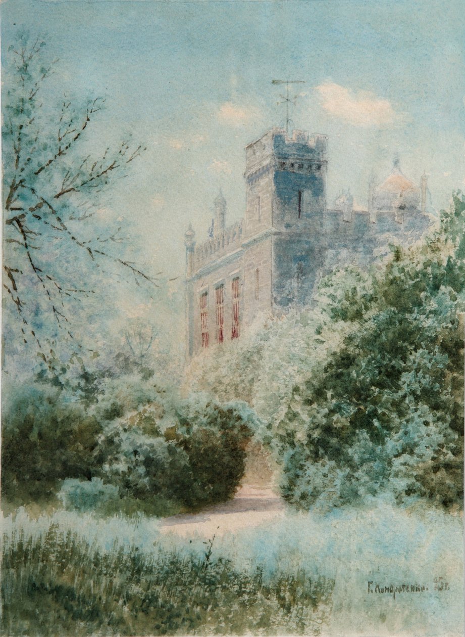 Pałac Woroncowski. Krym, 1895 autorstwa Gavril Pavlovich Kondratenko