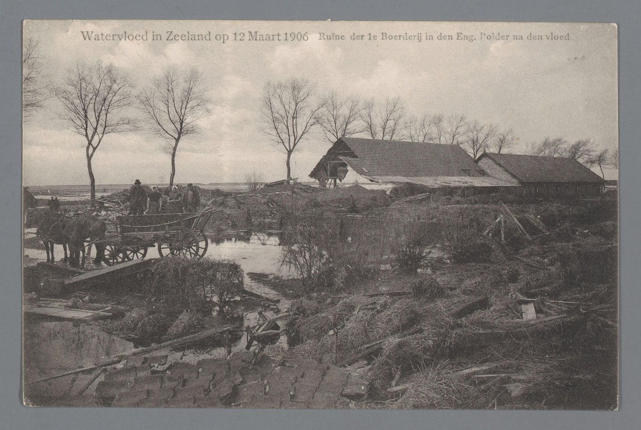 Powódź w Zelandii w dniu 12 marca 1906 r. autorstwa Gebroeders van Straaten