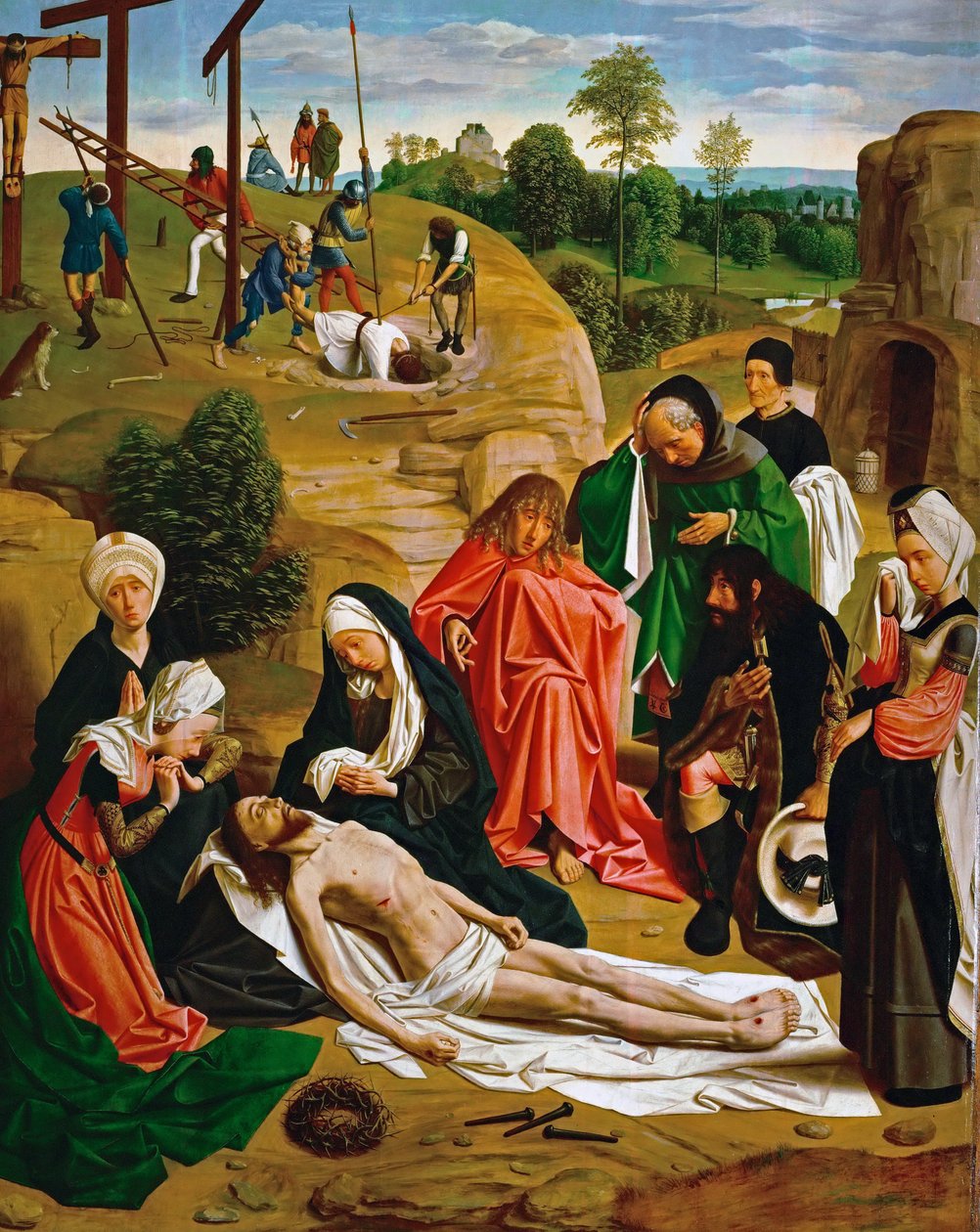 Opłakiwanie Chrystusa autorstwa Geertgen Tot sint Jans