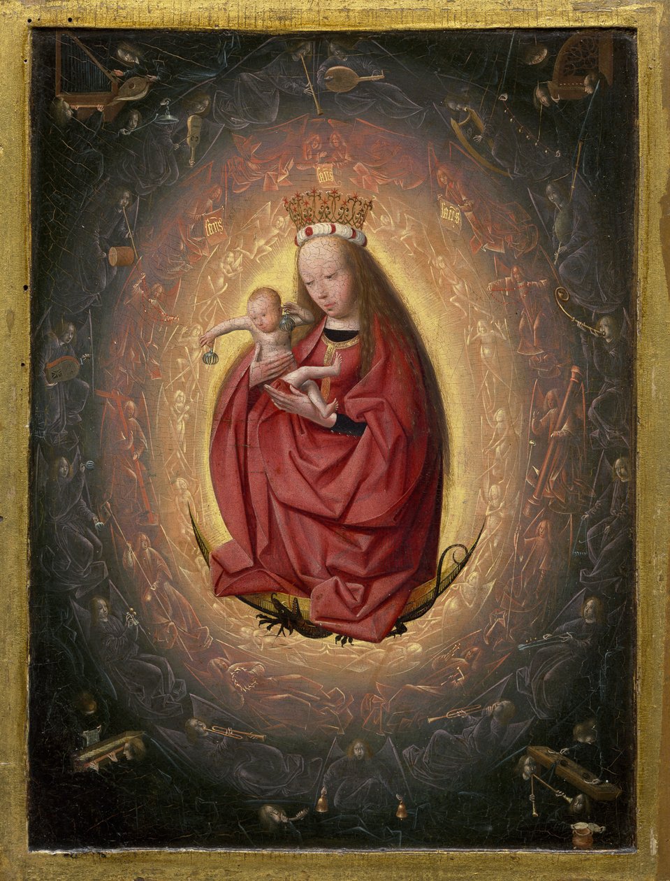Gloryfikacja Dziewicy autorstwa Geertgen Tot sint Jans