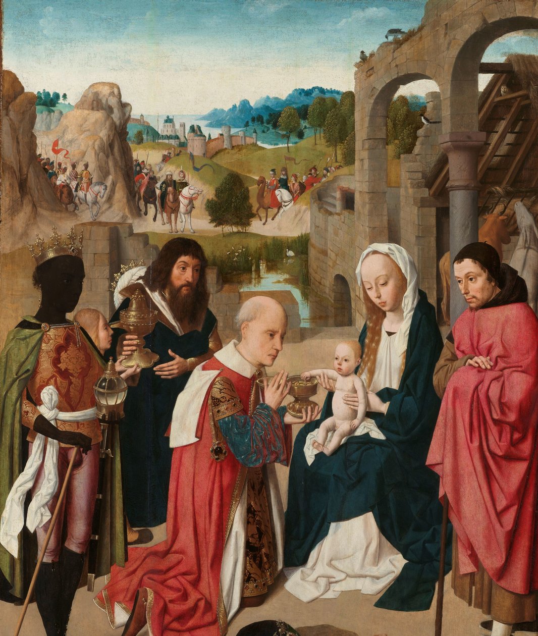 Pokłon Trzech Króli autorstwa Geertgen Tot sint Jans