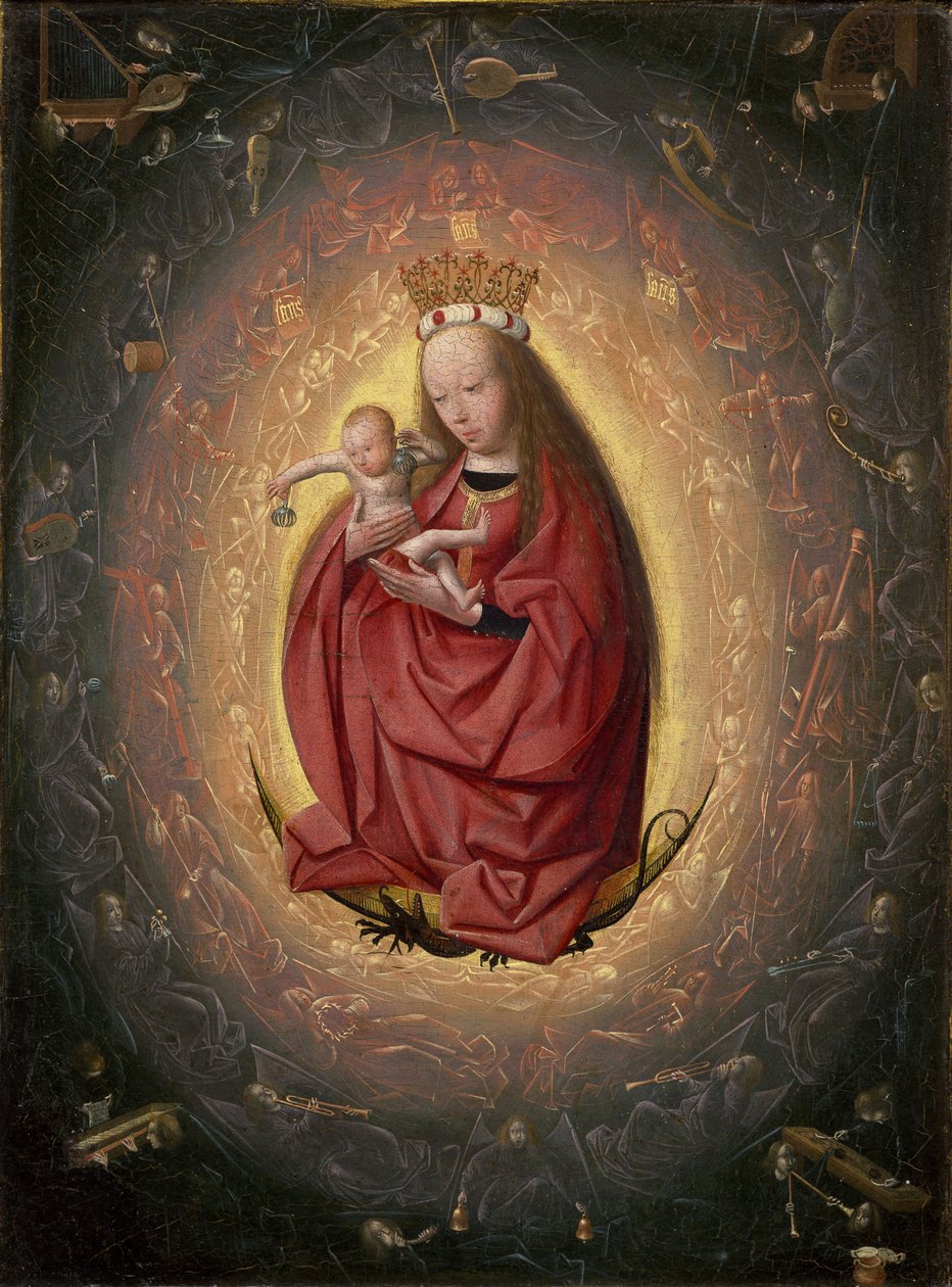 Gloryfikacja Dziewicy, 1490-1495 autorstwa Geertgen Tot sint Jans