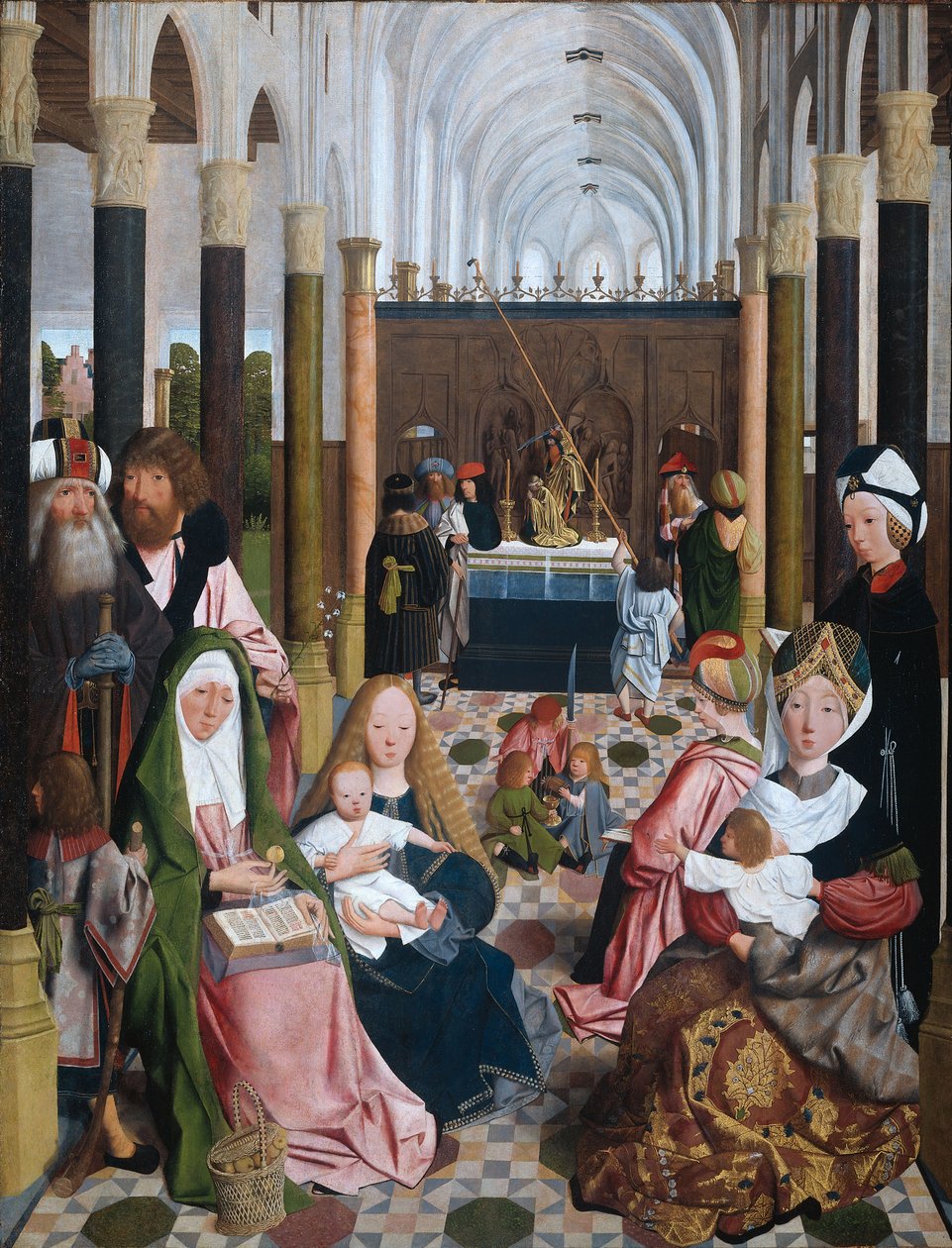 Święte pokrewieństwo, 1493 autorstwa Geertgen Tot sint Jans