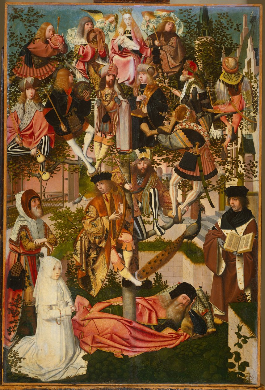 Drzewo Jessego, c. 1495 autorstwa Geertgen Tot sint Jans