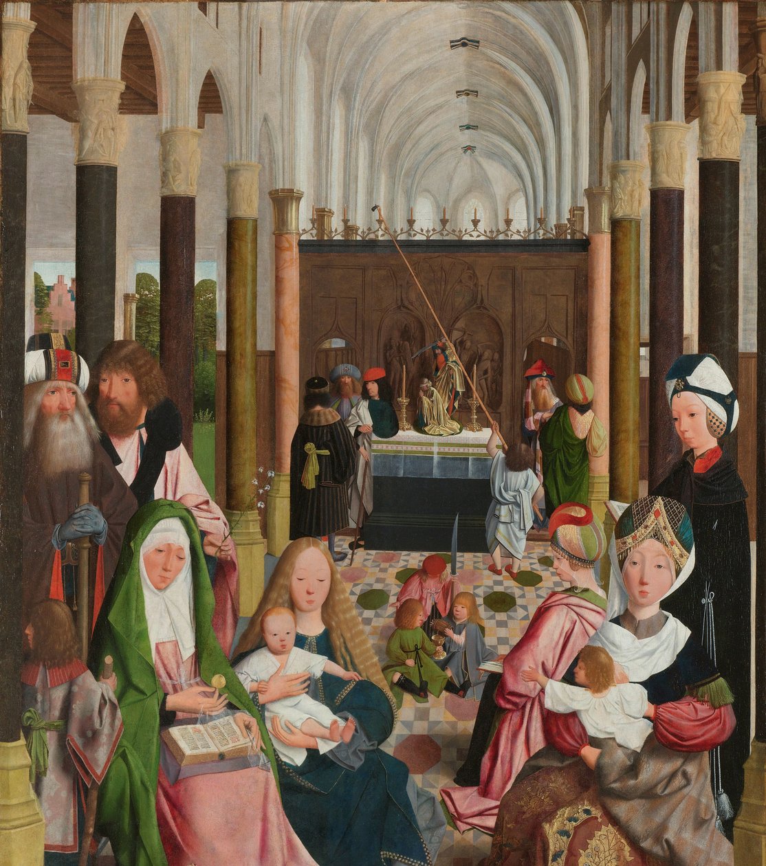 Święte pokrewieństwo autorstwa Geertgen tot Sint Jans (workshop of)