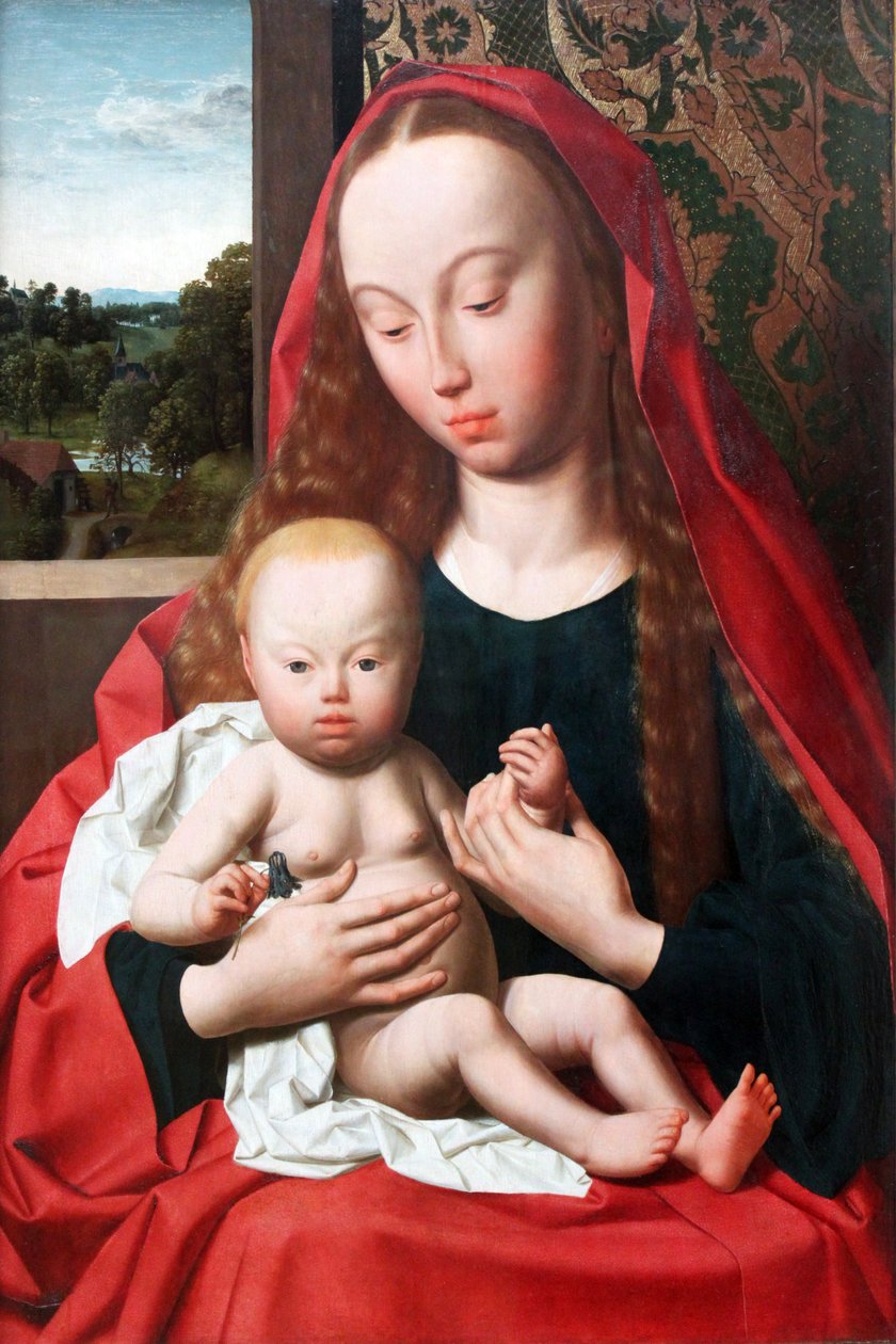 Niemiecki: Maryja z Dzieciątkiem Dziewica z Dzieciątkiem autorstwa Geertgen Tot sint Jans