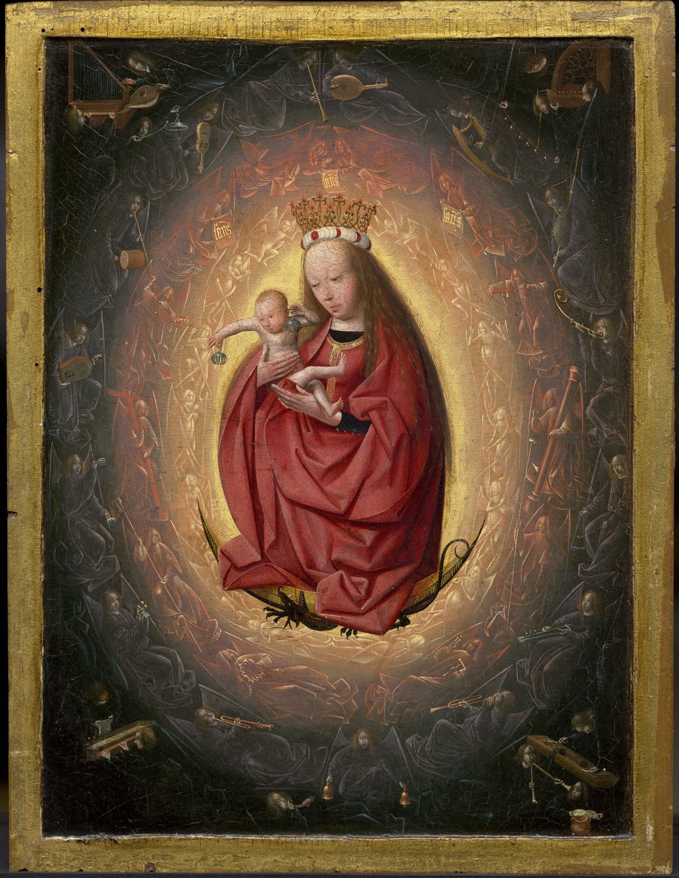 Gloryfikacja Dziewicy, ok. 1490 (olej na płycie) autorstwa Geertgen Tot sint Jans