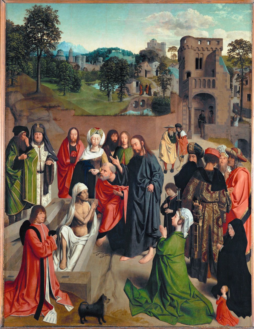 Wskrzeszenie Łazarza ... autorstwa Geertgen Tot sint Jans