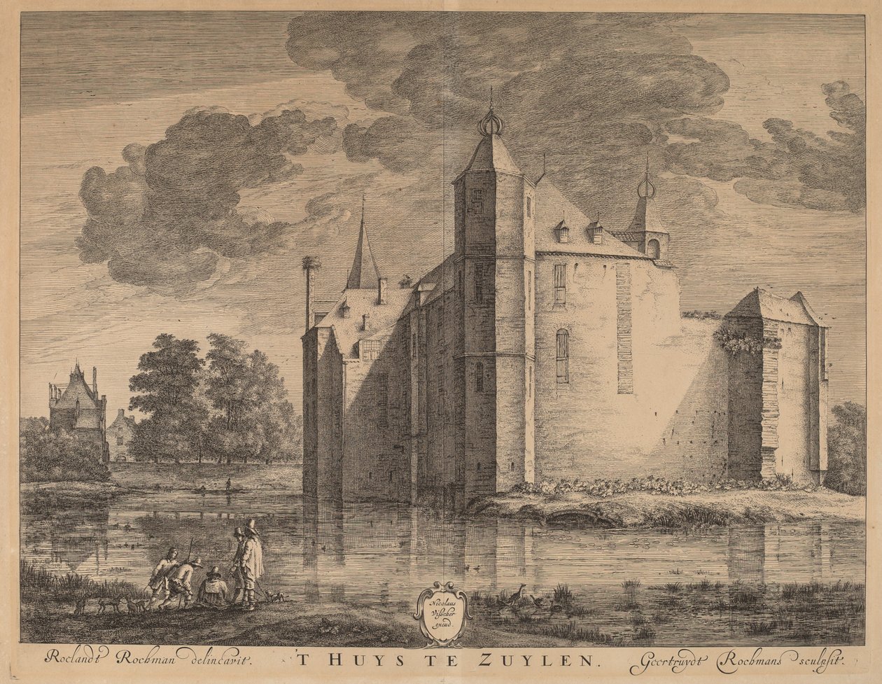 „T Huys w Zuylen” autorstwa Geertruydt Roghman after Roelant Roghman