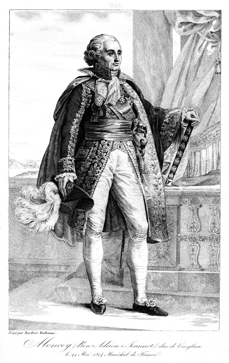 Bon Adrien Jeannot de Moncey 1754-1842, marszałek Francji, 1839. autorstwa Geille