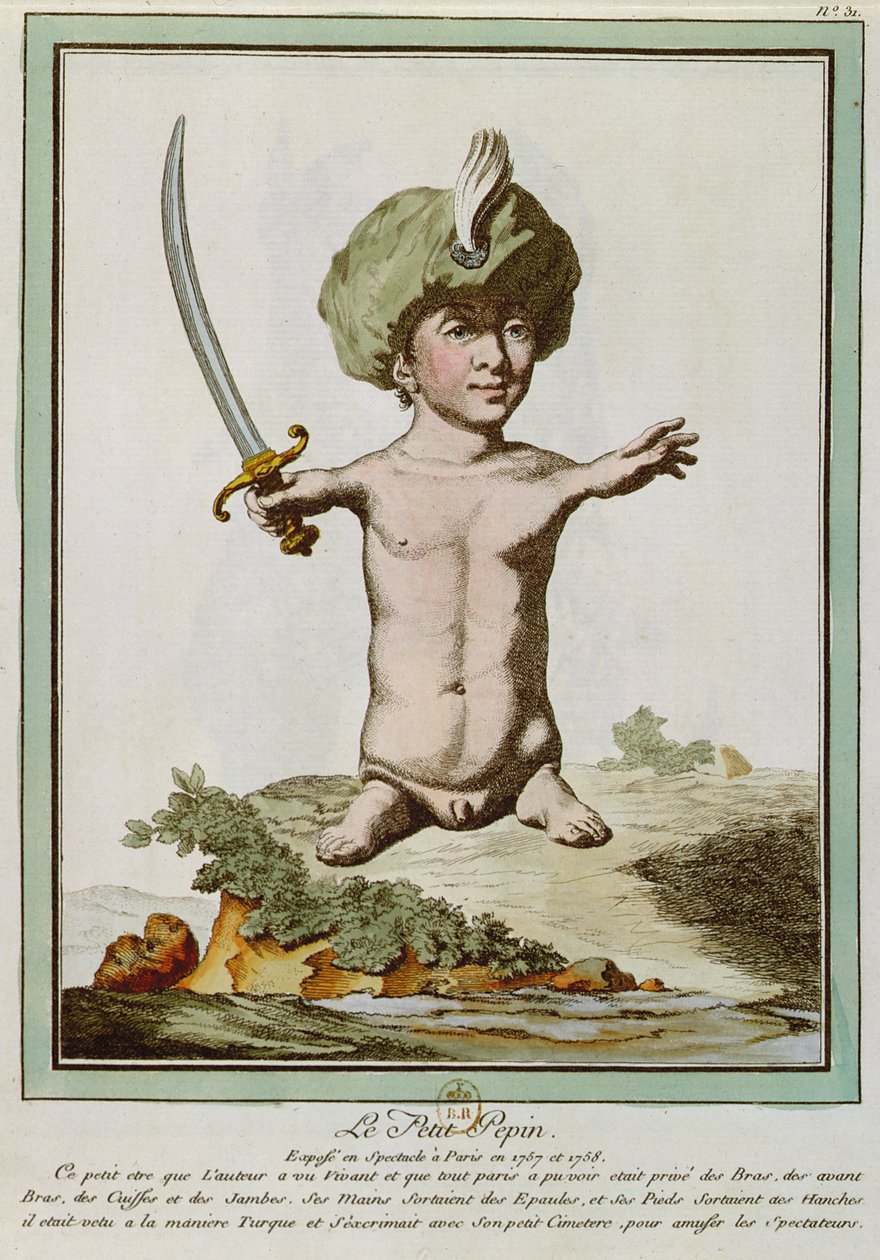 Petit Pepin, z „Les Ecarts de la Nature”, Paryż, 1775 autorstwa Genevieve Regnault de Nangis