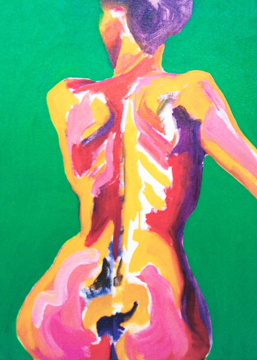 Bright Nude, 2013 (akryl na płótnie) autorstwa Genevieve French