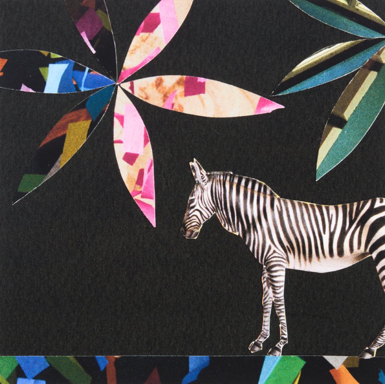 Włoska zebra, 2019 (kolaż) autorstwa Genevieve French