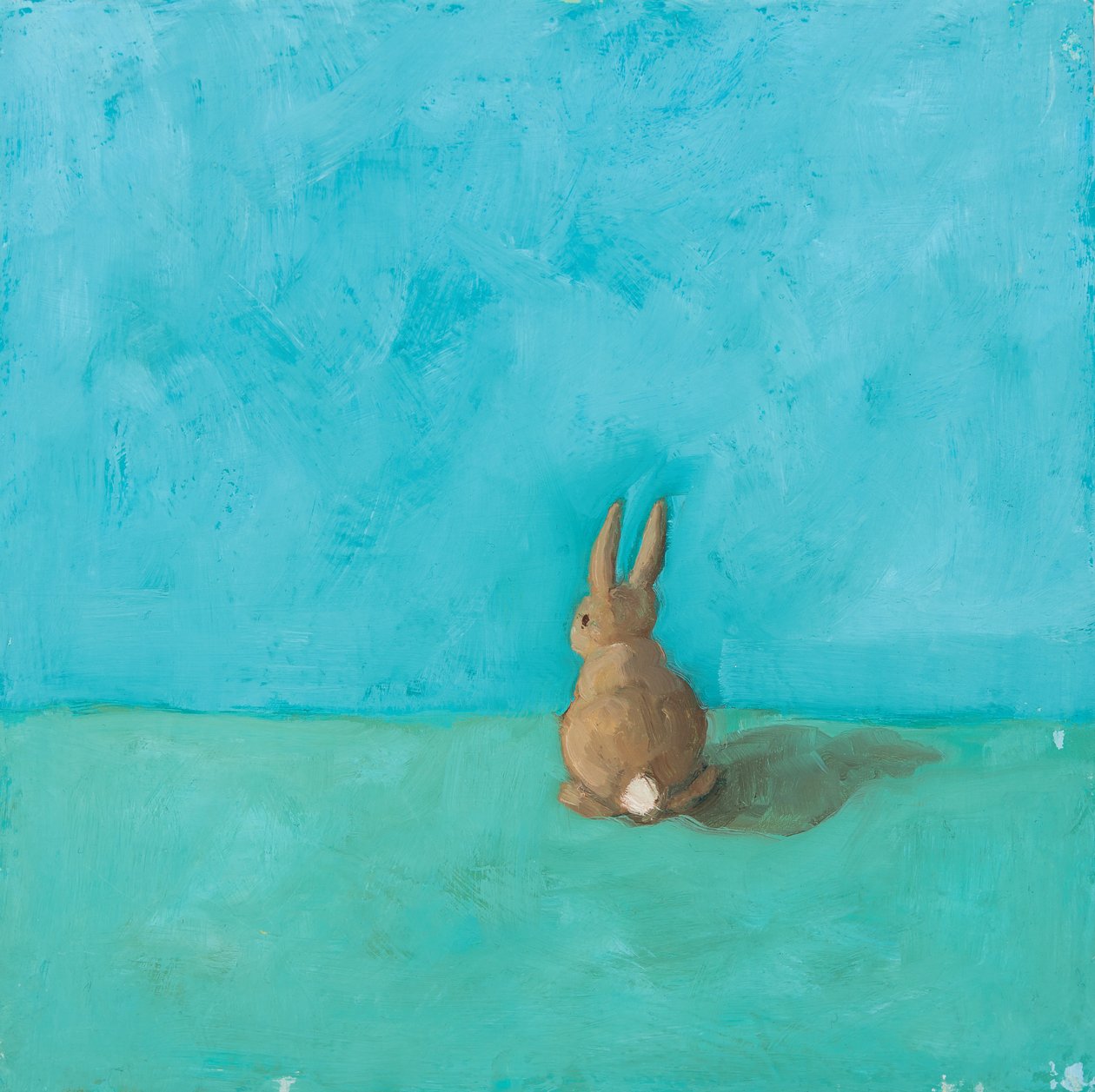 Little Bun, 2018 (olej na płycie) autorstwa Genevieve French