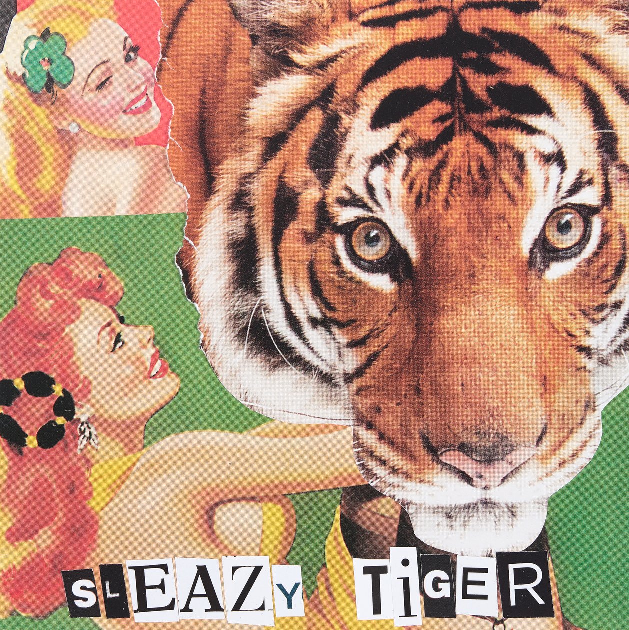 Sleazy Tiger, 2019 (kolaż) autorstwa Genevieve French