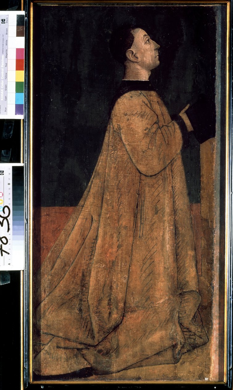 „Portret patrycjusza, członka bogatej rodziny w średniowiecznych Włoszech” (Portret patrycjusza) Obraz Gentile Belliniego (ok. 1429–1507) Muzeum Sztuki Zachodniej i Orientalnej, Kijów autorstwa Gentile Bellini