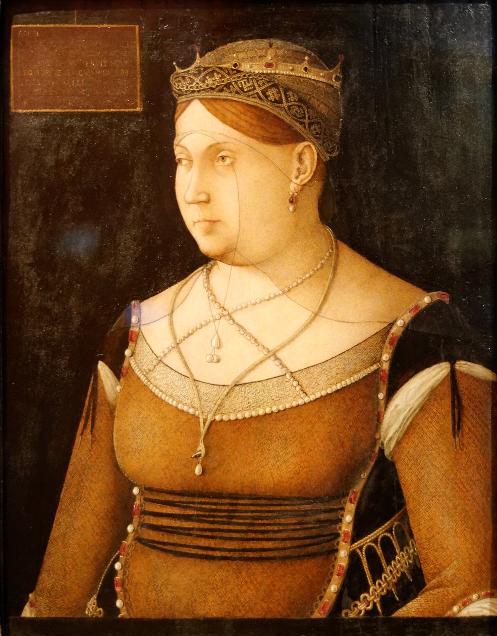 Królowa Cypru, Catarina Cornaro autorstwa Gentile Bellini