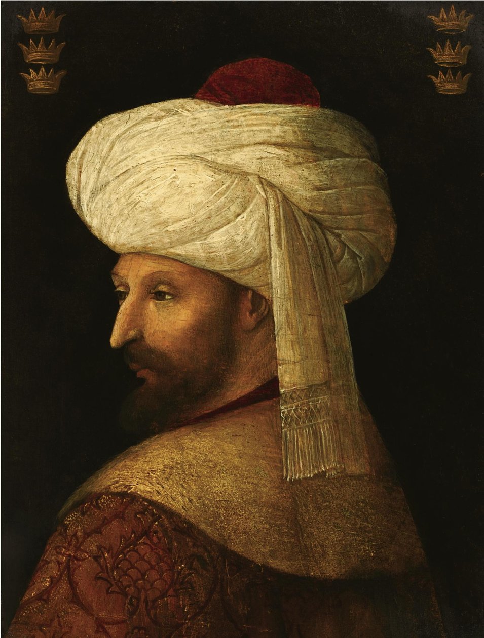 Sułtan Mehmet II, XVI wiek autorstwa Gentile Bellini