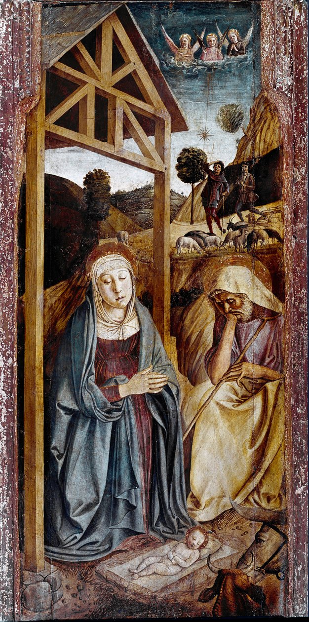 Tryptyk Narodzenia: panel centralny Obraz Giovanniego Belliniego dit il Giambellino autorstwa Gentile Bellini