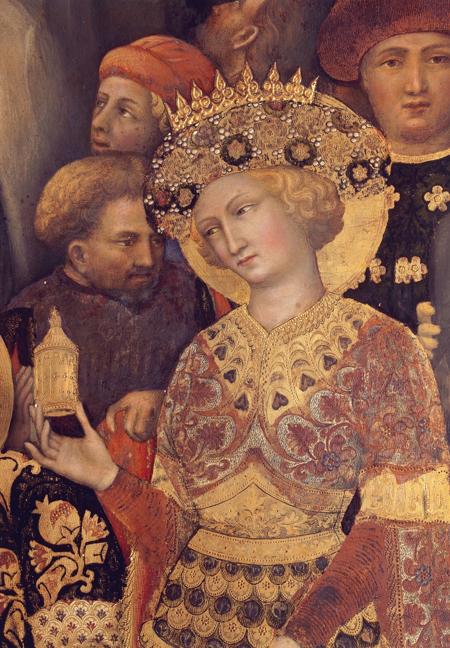 Adoracja Trzech Króli detal króla autorstwa Gentile da Fabriano