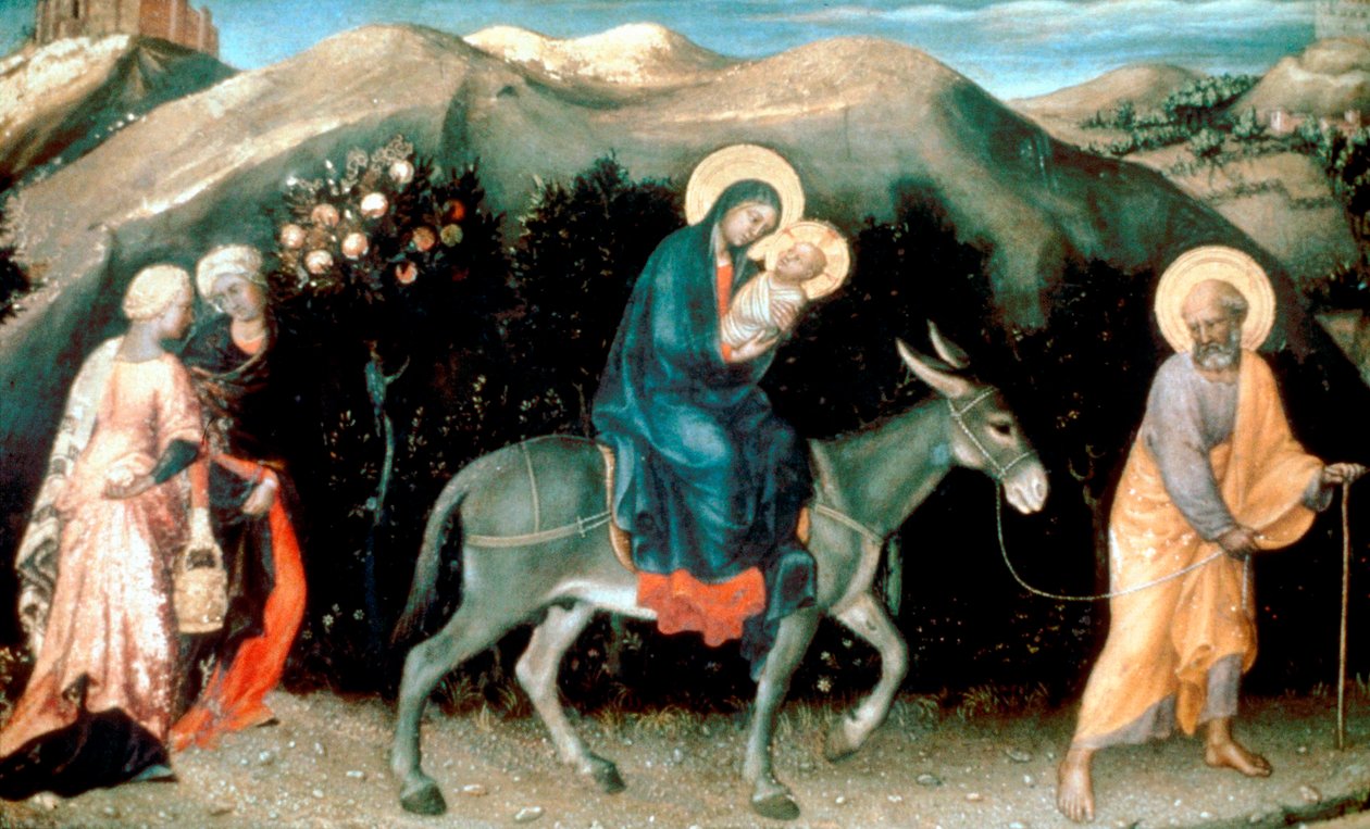 Ucieczka do Egiptu, 1423 autorstwa Gentile da Fabriano