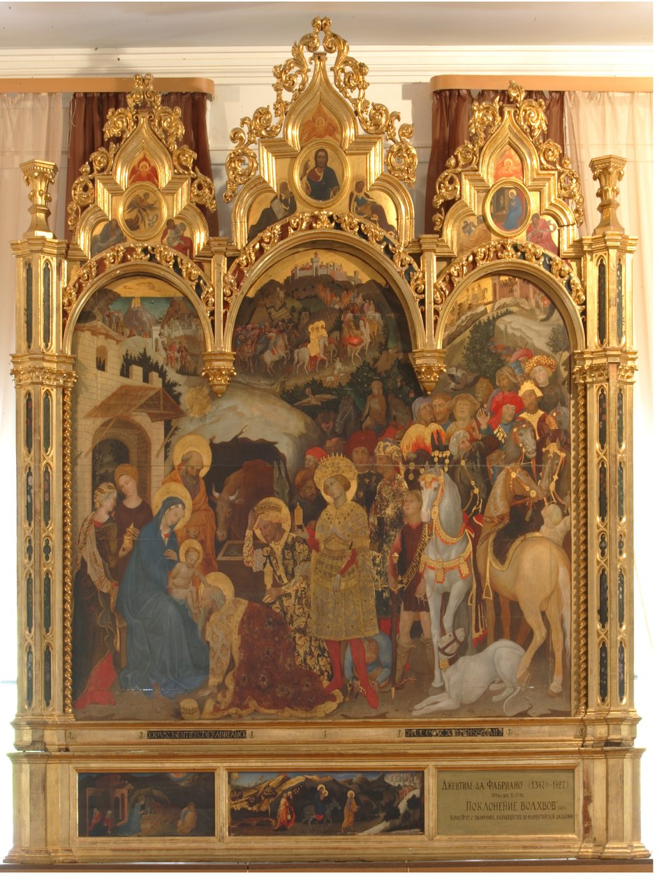 Adoracja Trzech Króli, ok. 1420 autorstwa Gentile da Fabriano