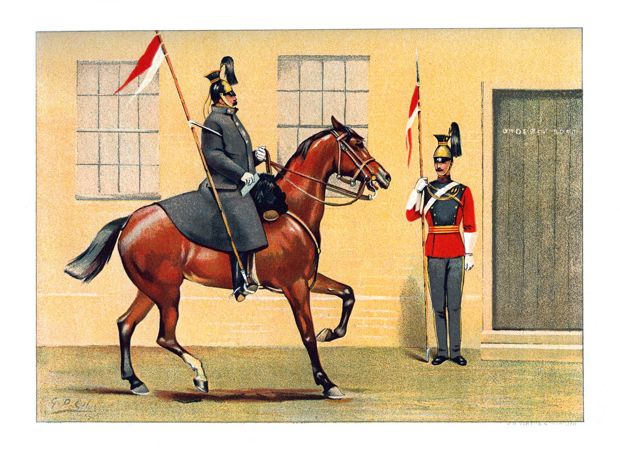 16. Ułanów Królowych, ok. 1890 r. autorstwa Geoffrey Douglas Giles