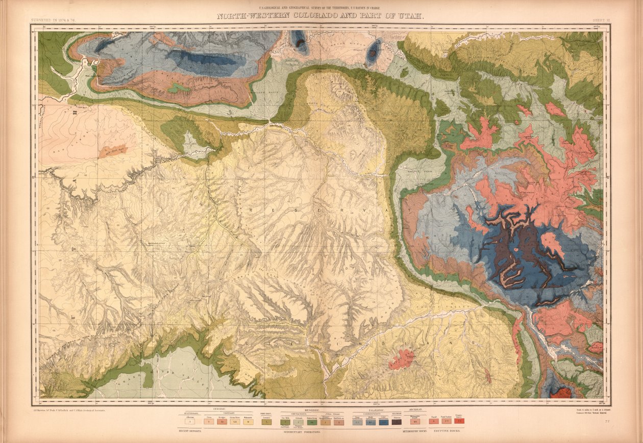 Atlas geologiczny i geograficzny Kolorado i części sąsiednich terytoriów autorstwa Geological And Geographical Survey Of The Territories