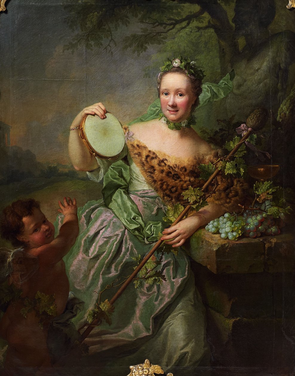 Portret Anny Reginy von Olthoff jako Bachhantin autorstwa Georg David Matthieu