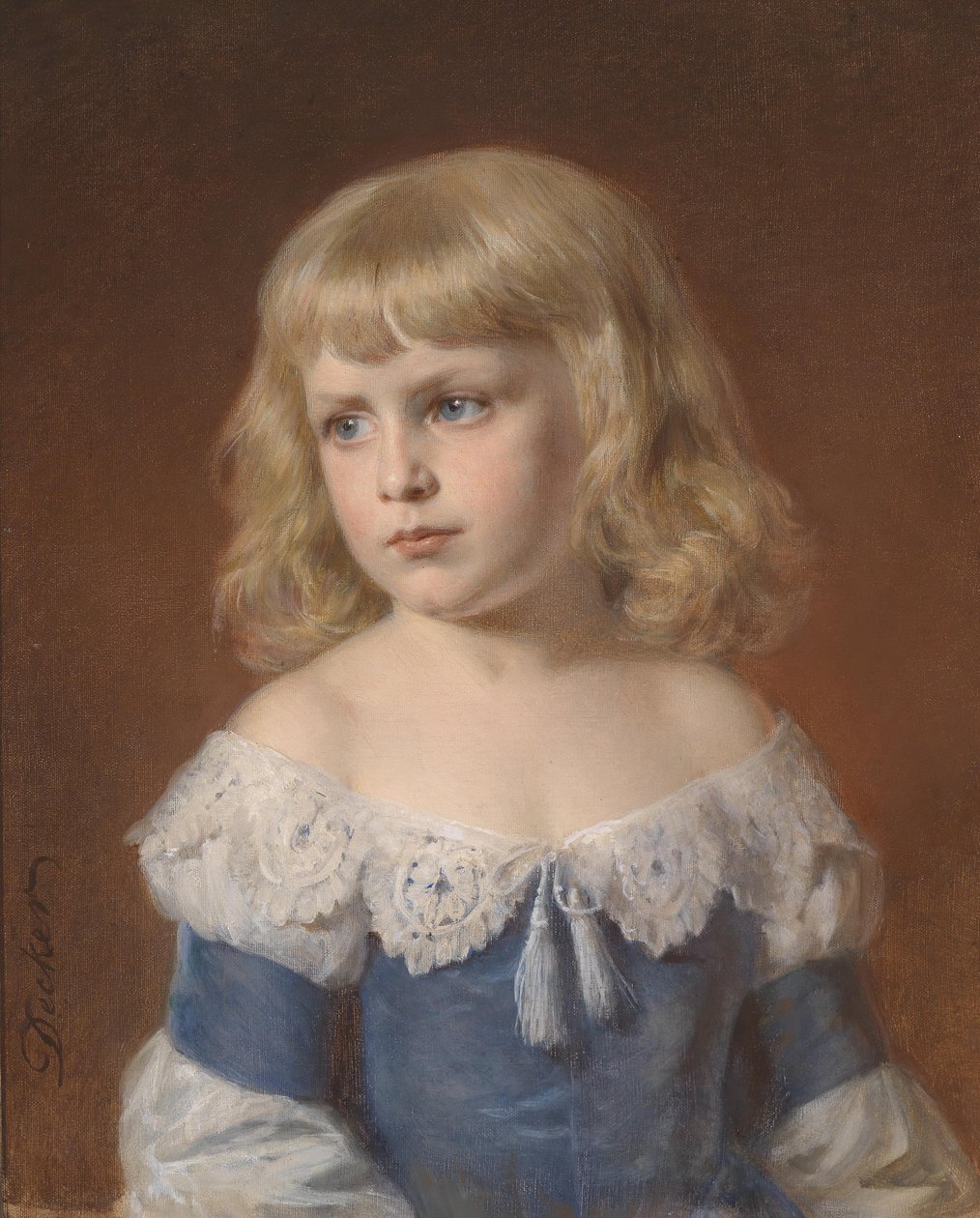 Portret blondynki autorstwa Georg Decker