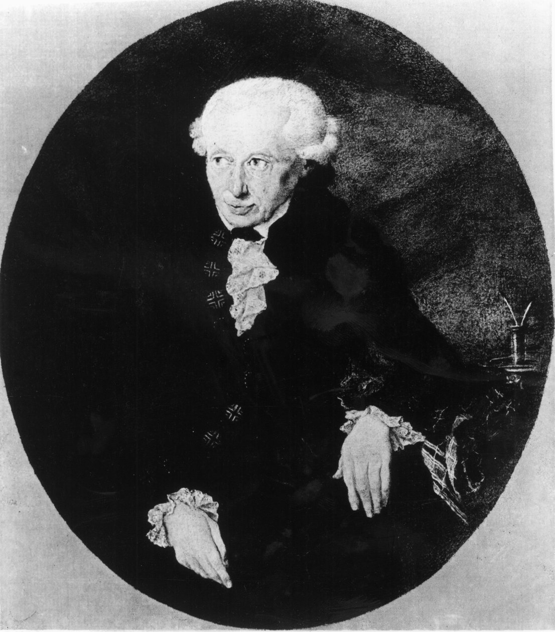Portret Emmanuela Kanta (1724-1804), wydany przez F. Bruckmanna, 1905 (mezzotinta) autorstwa Georg Dobler