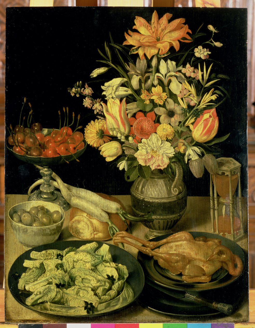 Martwa natura z kwiatami (panel) autorstwa Georg Flegel