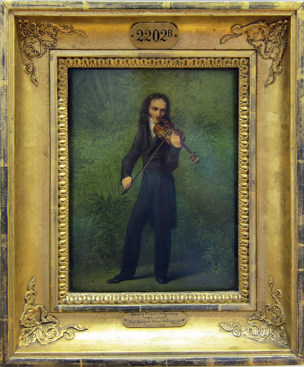 Skrzypek Nicolo Paganini autorstwa Georg Friedrich Kersting