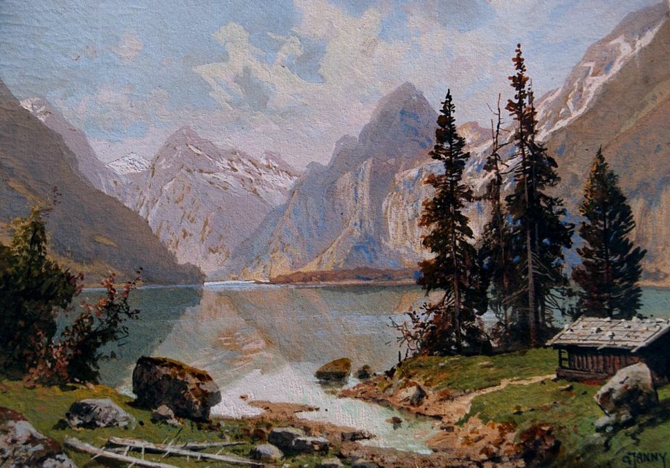 Konigsee z kotła autorstwa Georg Janny