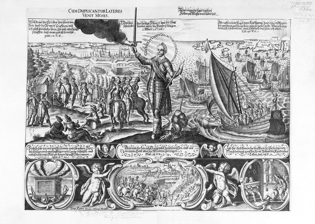 Gustavus Adolphus lądował w Stralsundzie w 1630 r autorstwa Georg Koler