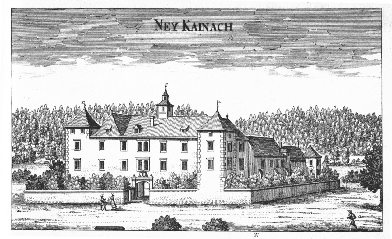 Schloss Ney Kainach, Neu Kainach lub Klein Kainach autorstwa Georg Matthaus Vischer